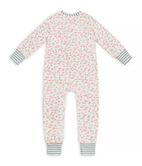 Footless Romper Bubbles Pink
