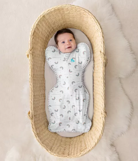 Swaddle Up™ Original 1.0 TOG Rainbow Dream White