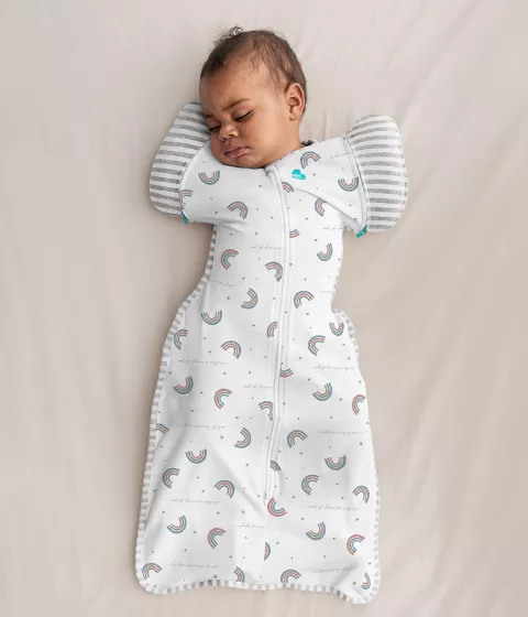 Swaddle Up™ Transition Bag Original Rainbow Dream White