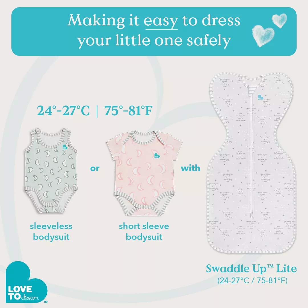 summer clothing chart for swaddle