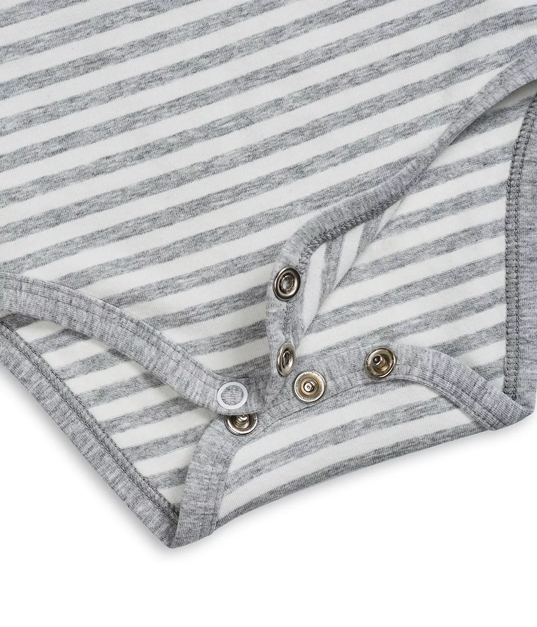 Love To Dream™ Sleeveless Bodysuit Gray Stripe