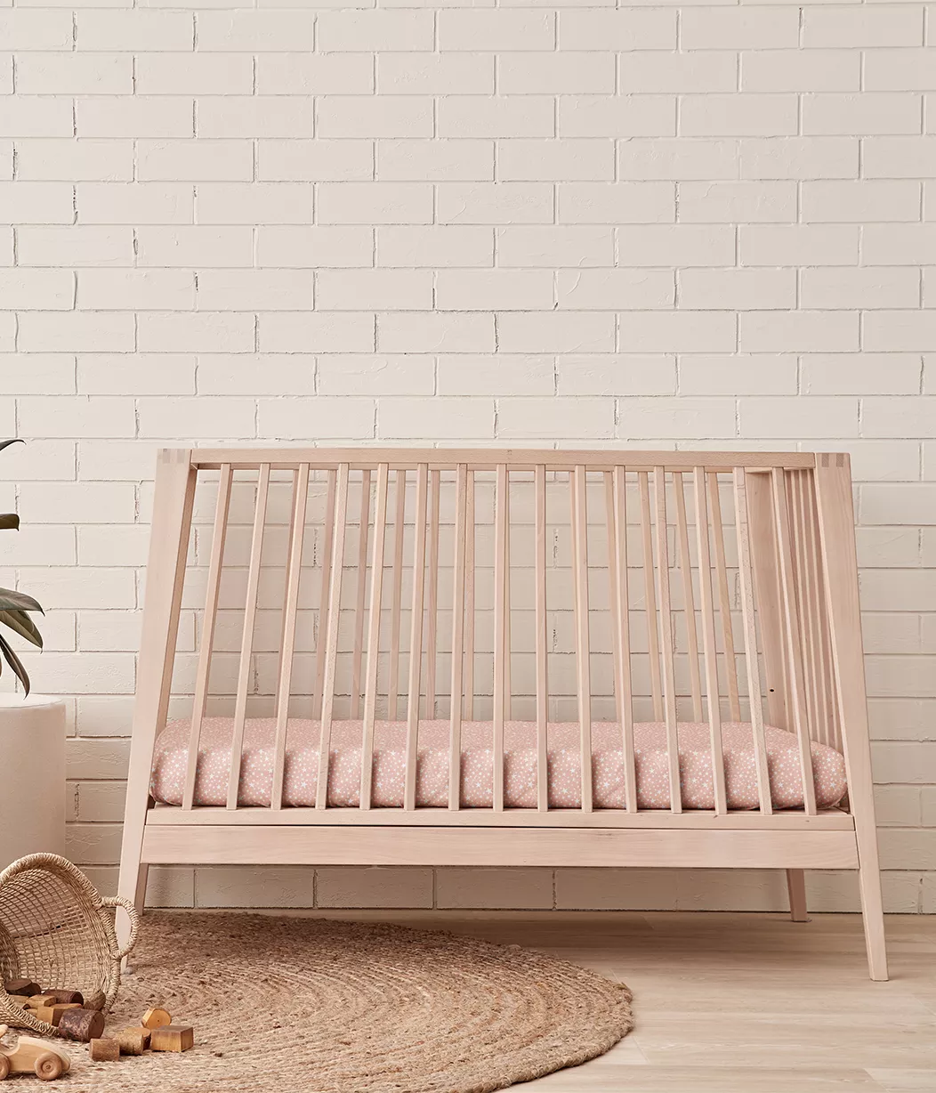 Love To Dream™ Fitted Cot / Crib Sheet Dusty Pink