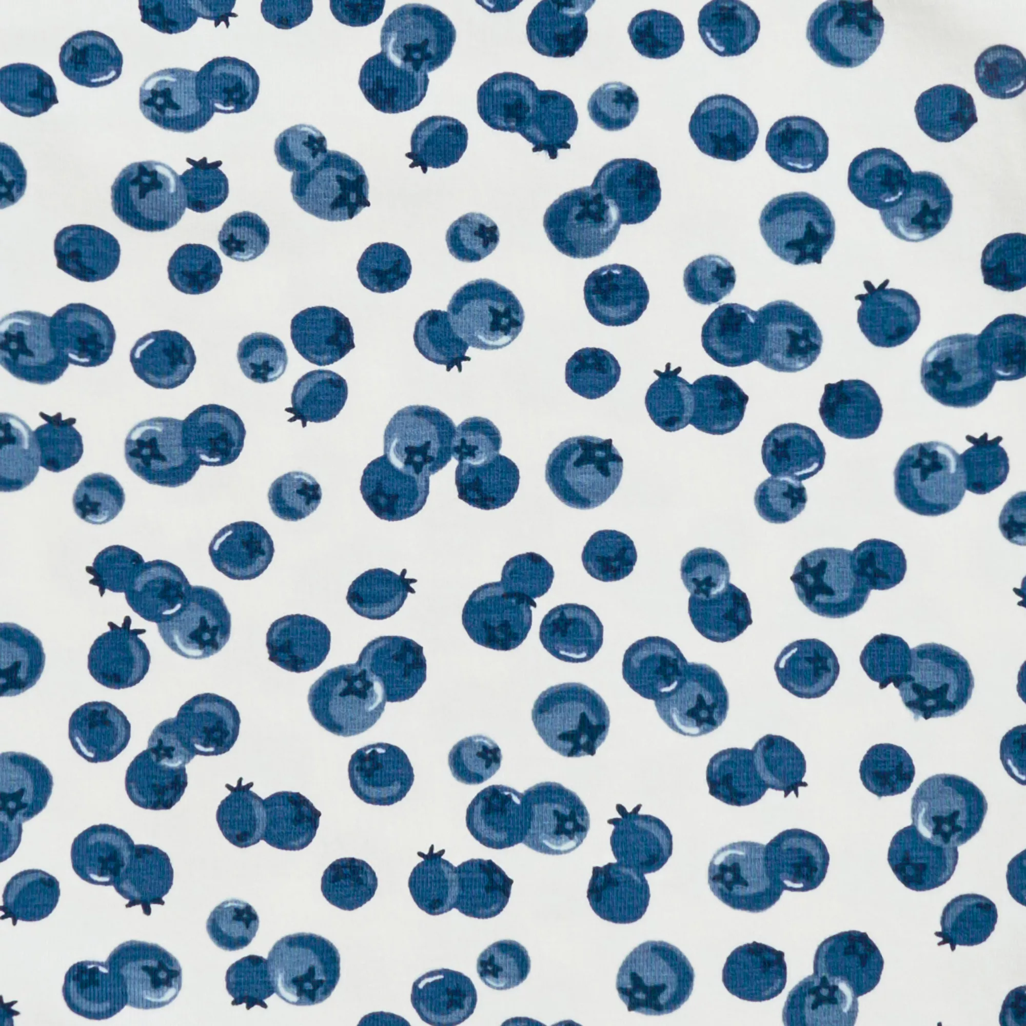 Bodysuit Long Sleeve Blueberries White