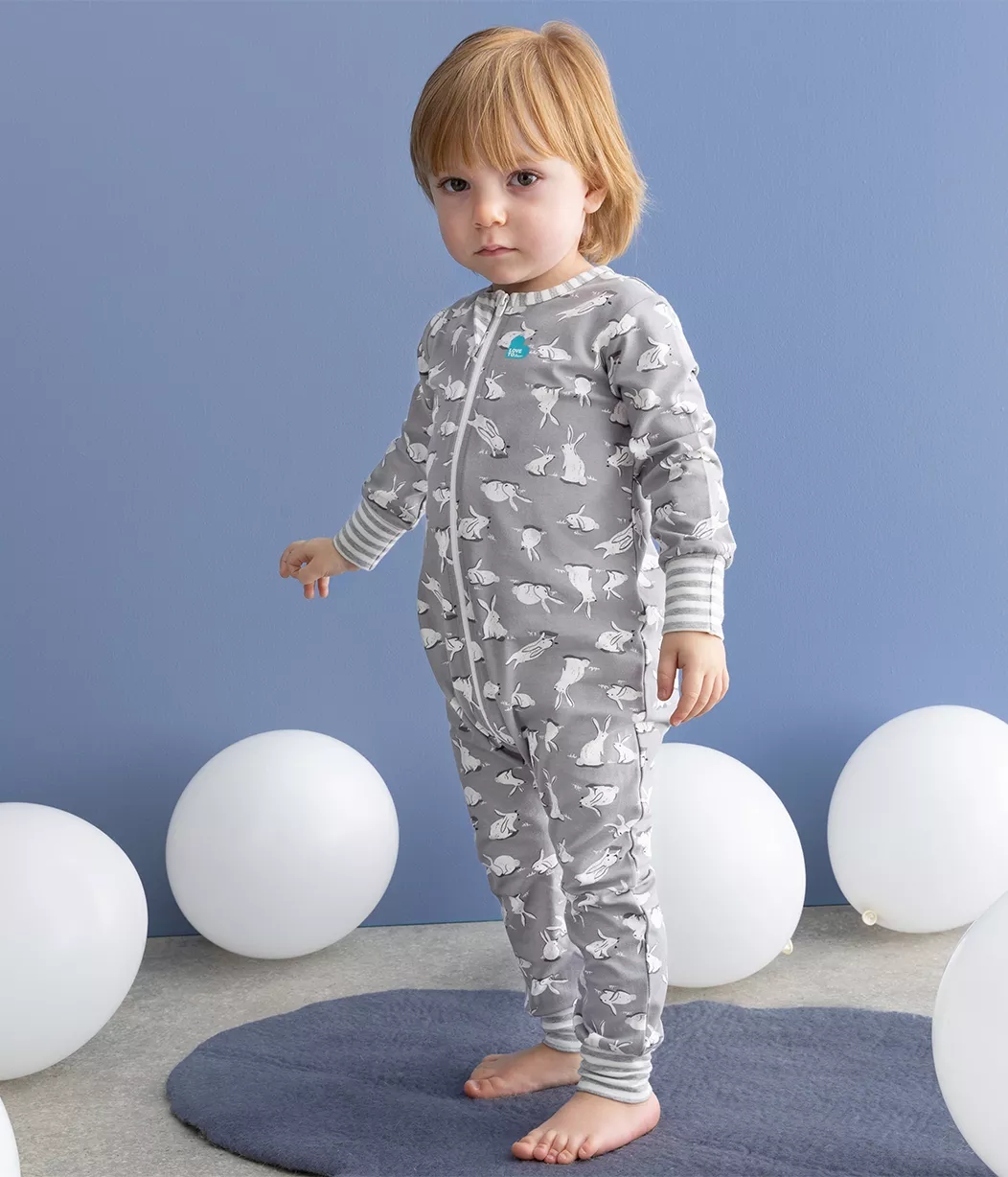 Footless Romper Cottontail Grey