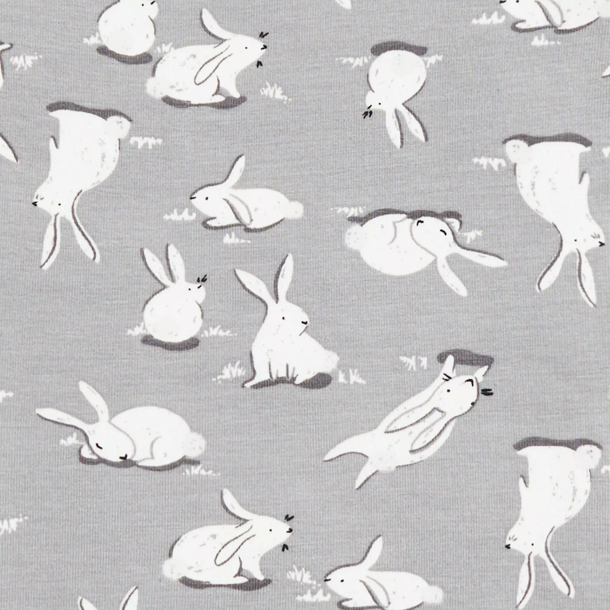 Footless Romper Cottontail Grey