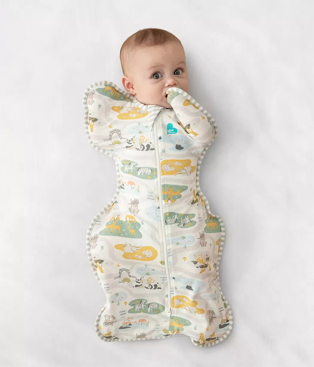 Swaddle Up™ Lite Zoo Time White (Designer Collection)