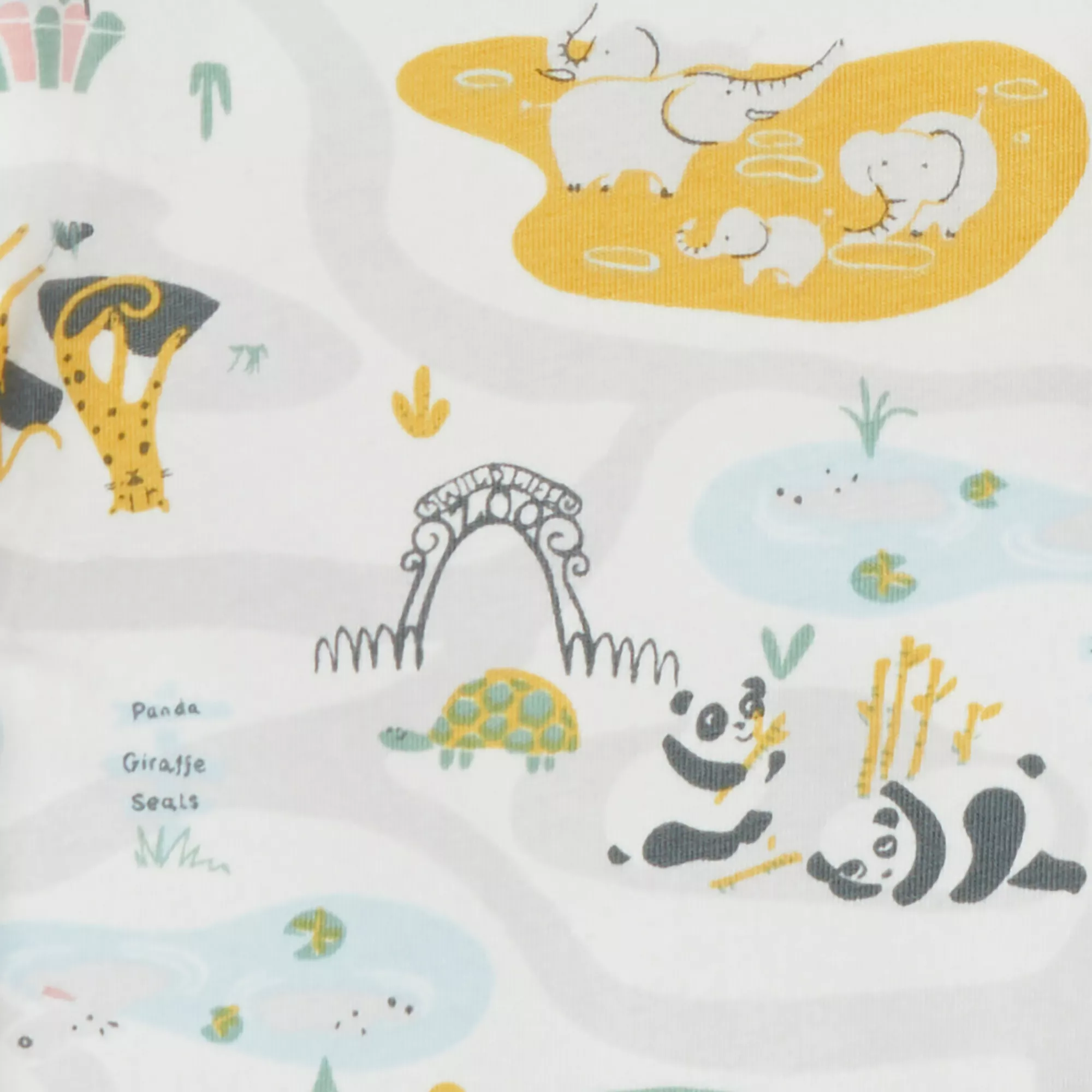 Swaddle Up™ Lite Zoo Time White (Designer Collection)
