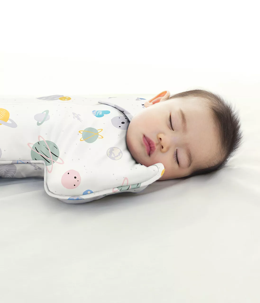 Swaddle Up™ Lite  Space Print White (Designer Collection)