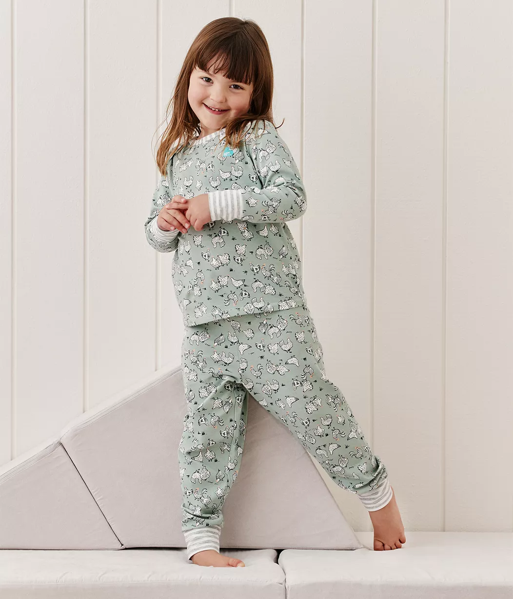 Love To Dream™ Pyjama Enfant Manches Longues Poulet Run Olive
